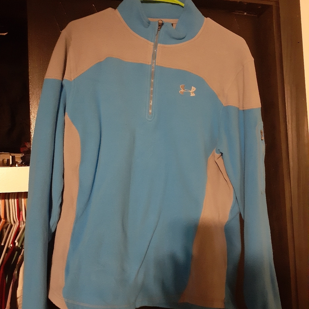 Blue grey under armor sweater